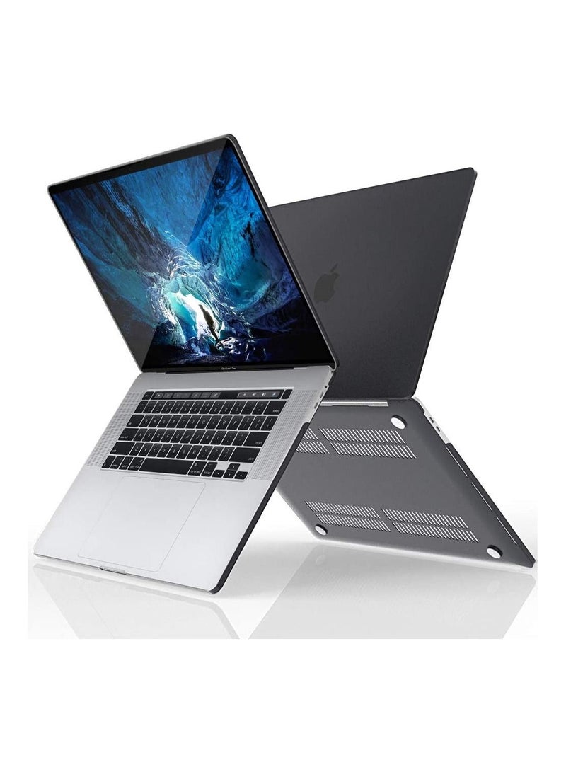 Hard Shell Case Cover Compatible with MacBook Pro 16-Inch Model A2141 with Touch Bar and Touch ID Release 2019 Black - Image 5