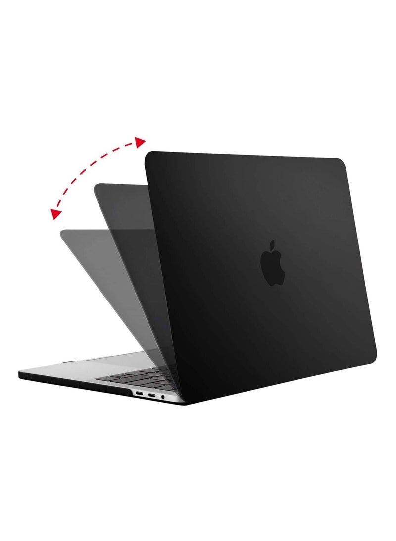 Hard Shell Case Cover Compatible with MacBook Pro 16-Inch Model A2141 with Touch Bar and Touch ID Release 2019 Black - Image 4