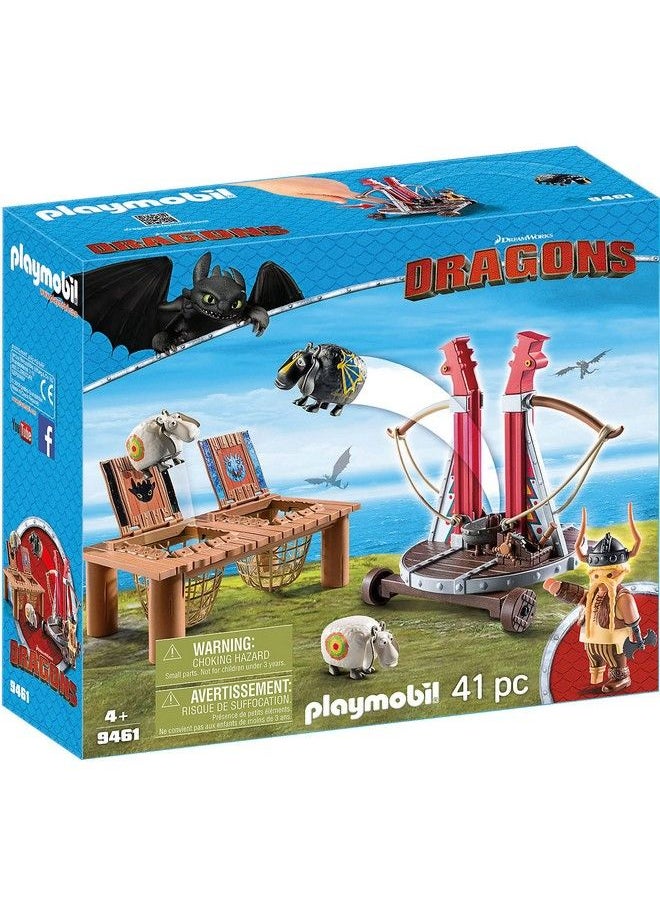 Playmobil - How To Train Your Dragon Gobber The Belch With Sheep Sling - Image 1