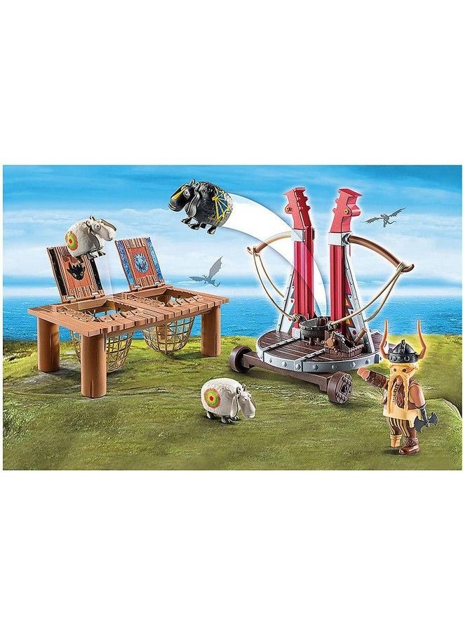 Playmobil - How To Train Your Dragon Gobber The Belch With Sheep Sling - Image 1