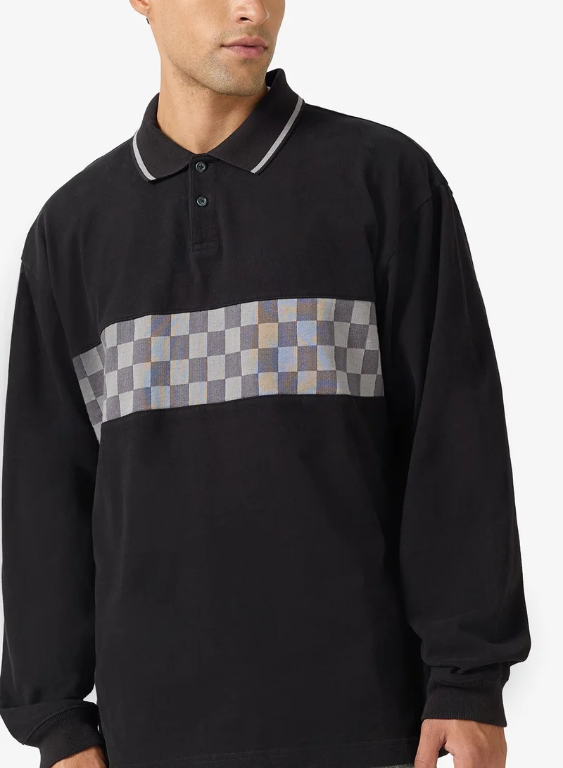 Vans BLACK Medford Checkerboard Polo for Men | Best Price UAE