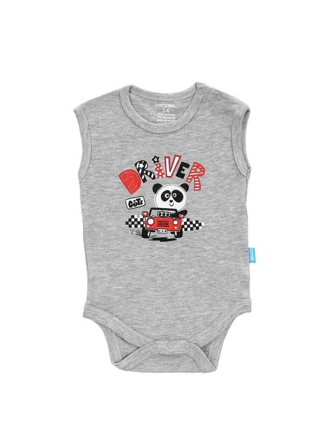 COTTONIL Baby Boys Cut Printed Onesies "With Snap Closure"  - Image 2