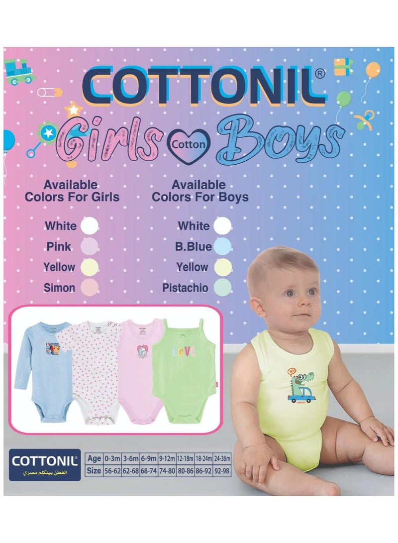 COTTONIL Baby Boys Cut Printed Onesies "With Snap Closure"  - Image 5