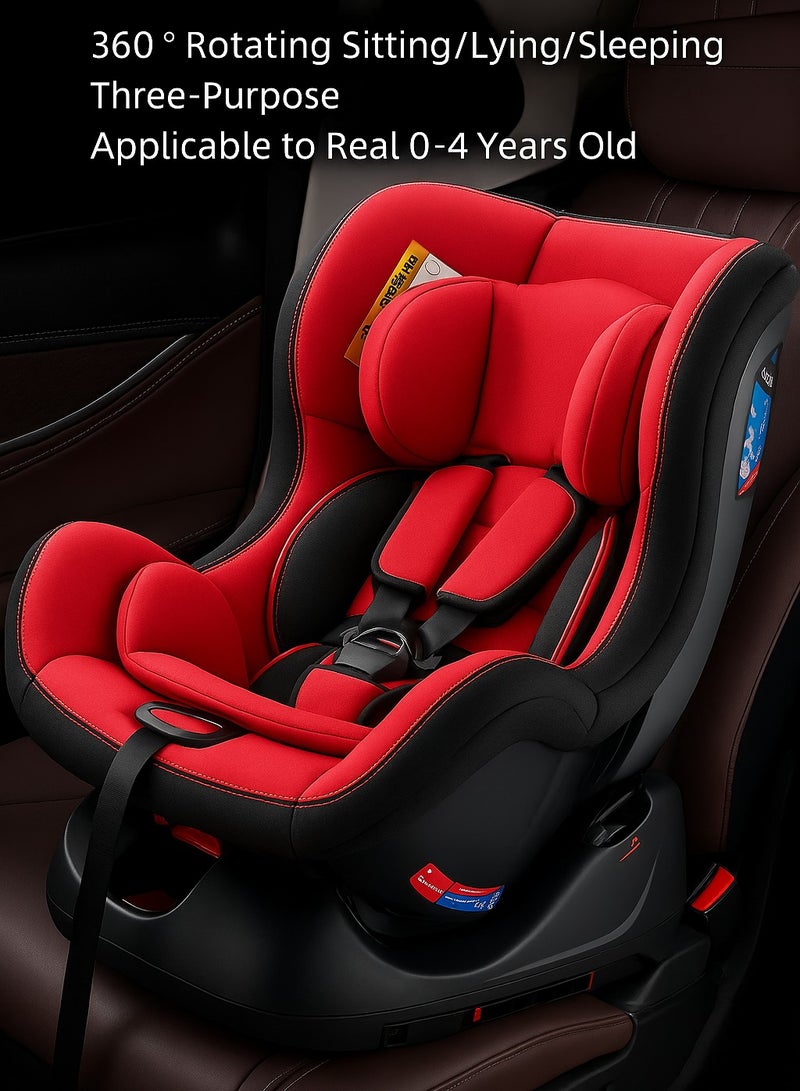 Toddler Car Seat 0 to 4 Years Adjustable Reclining Infant Car Seat Shock-Absorbing Cushion 360 Surround Protection Universal for Most Vehicles  - Image 3