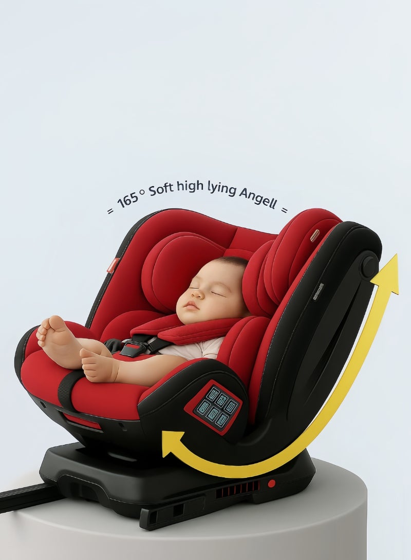 Toddler Car Seat 0 to 4 Years Adjustable Reclining Infant Car Seat Shock-Absorbing Cushion 360 Surround Protection Universal for Most Vehicles  - Image 5