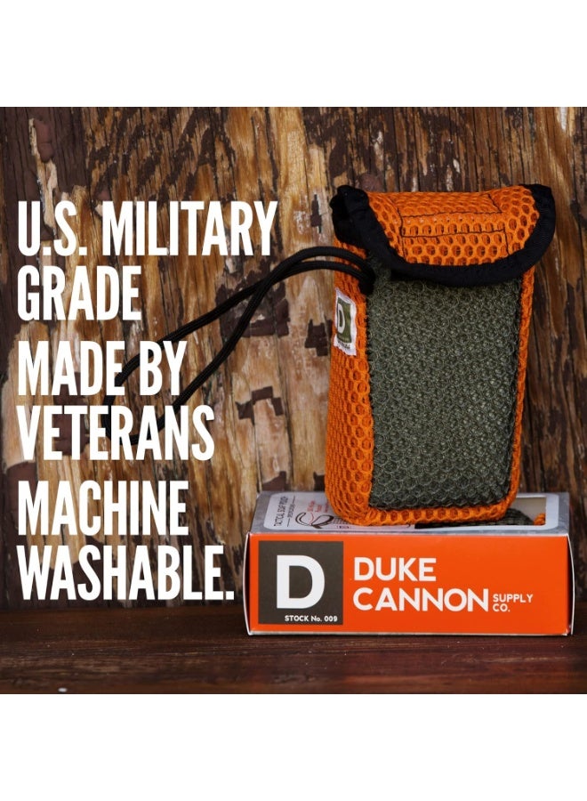 Duke Cannon Supply Co. Duke Cannon Tactical Scrubber Soap Pouch - U.S. Military-Grade, Coarse and Soft Mesh, 550 Paracord, Shower Hygiene Essential for Men's Bar Soap - Image 3