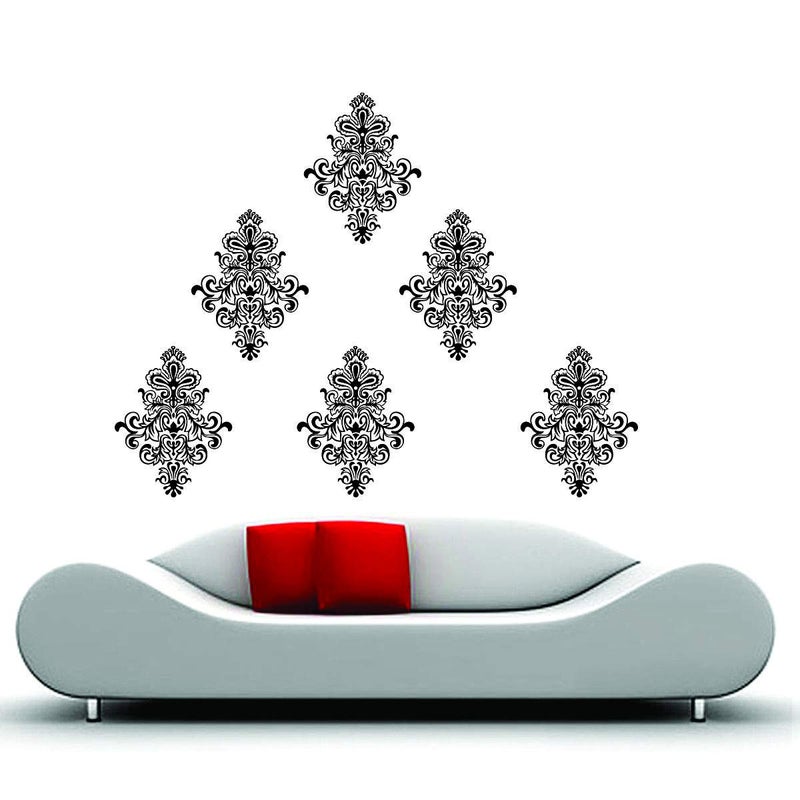 Decor Villa Border Motif Wall Sticker and Decal PVC VinylSheet Size 58 cm x 76 cm 6 Pic