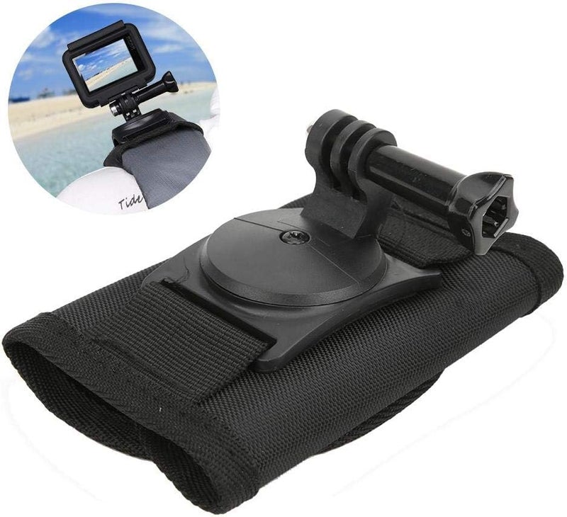 SHOPEE 360 Degree Rotating Camera Backpack Shoulder Strap Clip Belt Mount for Insta360 One X5/X4/X3/ One R/Go 2 Compatible with Hero 13/12/11/10 /9/8/7/6 and Other Action Camera - Image 3
