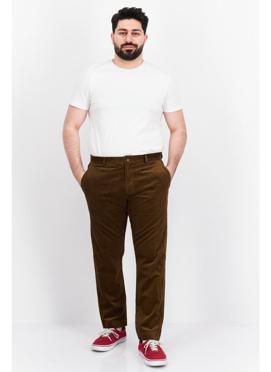 ESPRIT سروال كوردروي بتصميم نحيف للرجال، بني  - Image 4