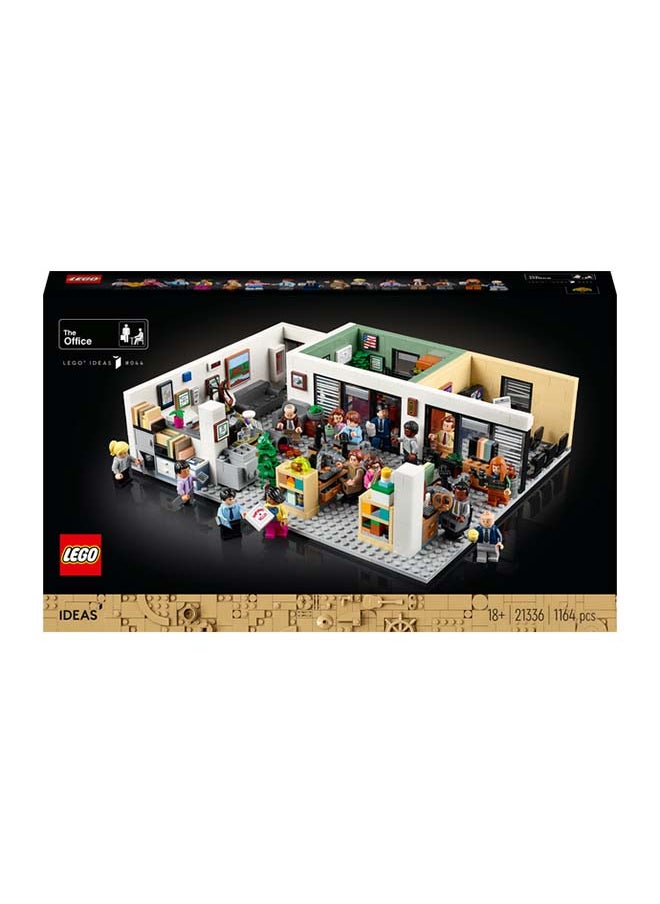 Ideas The Office 21336 Building Kit; Display Model For Adults, Featuring A Brick-Built Section Of Dunder Mifflin’S Scranton Branch From The Hit Us Mockumentary, Plus 15 Minifigures And A Cat (1,164 Pieces)