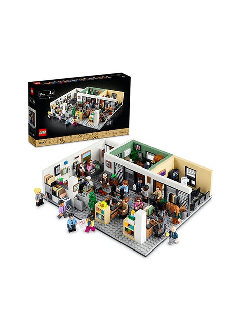 Ideas The Office 21336 Building Kit; Display Model For Adults, Featuring A Brick-Built Section Of Dunder Mifflin’S Scranton Branch From The Hit Us Mockumentary, Plus 15 Minifigures And A Cat (1,164 Pieces)