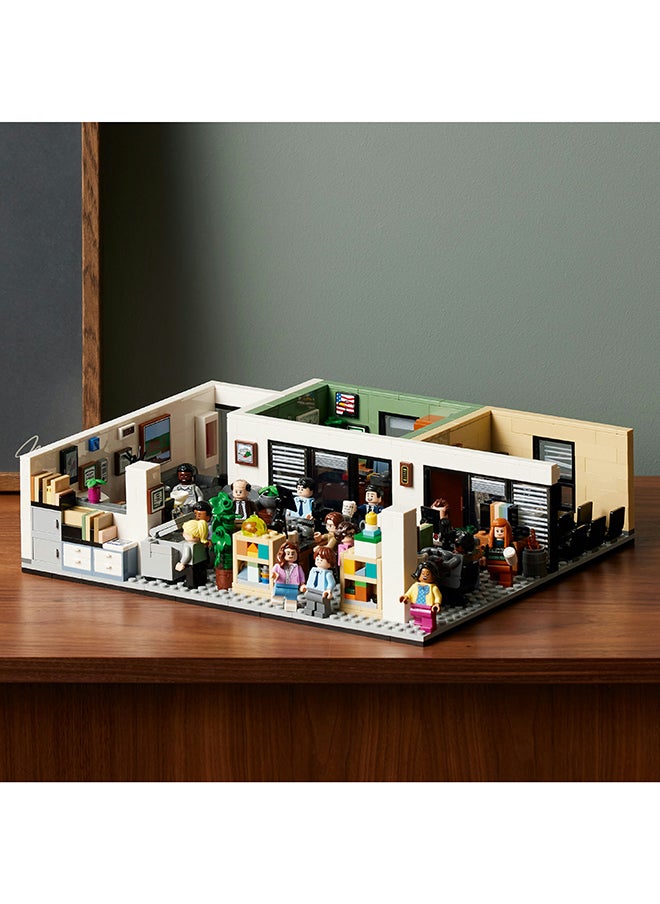 Ideas The Office 21336 Building Kit; Display Model For Adults, Featuring A Brick-Built Section Of Dunder Mifflin’S Scranton Branch From The Hit Us Mockumentary, Plus 15 Minifigures And A Cat (1,164 Pieces)