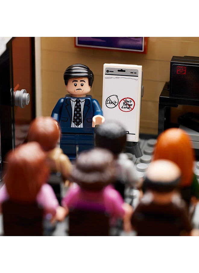 Ideas The Office 21336 Building Kit; Display Model For Adults, Featuring A Brick-Built Section Of Dunder Mifflin’S Scranton Branch From The Hit Us Mockumentary, Plus 15 Minifigures And A Cat (1,164 Pieces)