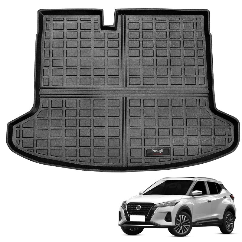 Yonugli for Nissan Kicks 20182024 Cargo Mats Trunk Liner All Weather TPE Rubber Protection Mats Cargo Liner