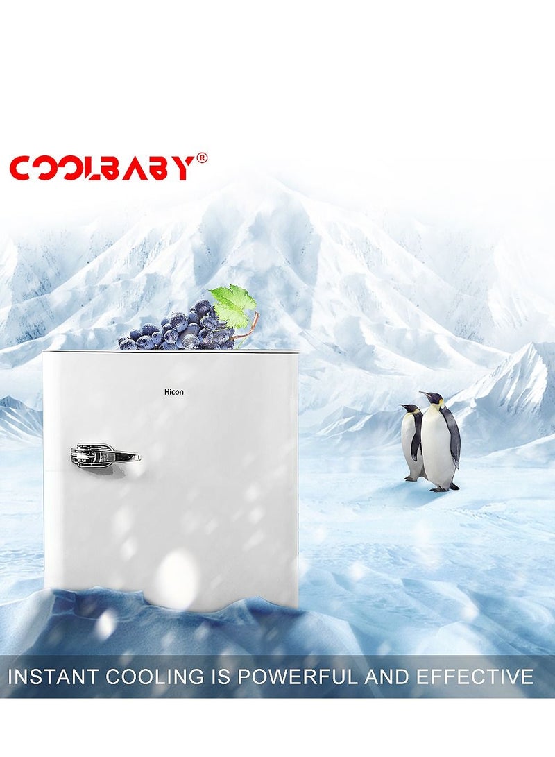 Cool Baby COOLBABY 40L Mini Breastmilk Refrigerator, Home Frozen Small Freezer, Home and Office Personal Freezer, Can Freeze Ice Cream, Breast Milk, Quick Frozen Dumplings and Other Foods - Image 3