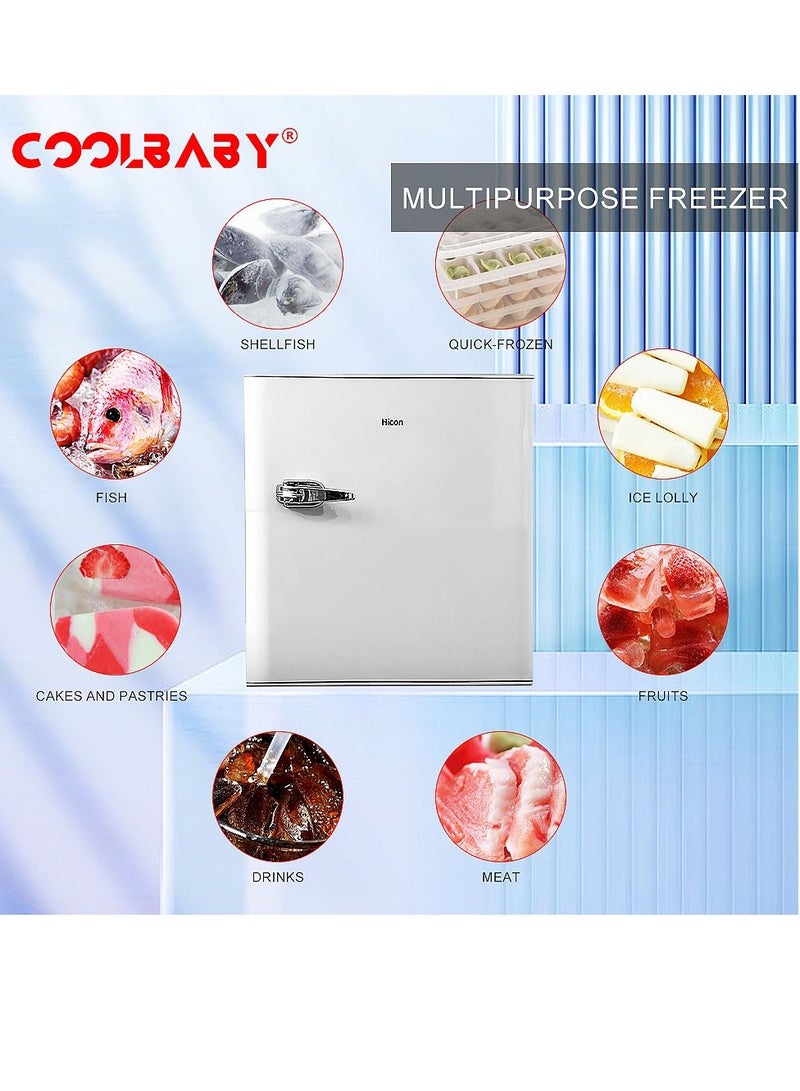 Cool Baby COOLBABY 40L Mini Breastmilk Refrigerator, Home Frozen Small Freezer, Home and Office Personal Freezer, Can Freeze Ice Cream, Breast Milk, Quick Frozen Dumplings and Other Foods - Image 4