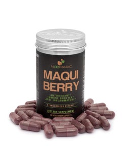 Maqui Berry 60 Capsules ; 500Mg Each Antioxidant (High Orac) Immune System Support Supports Dry Eyes (Supports Tear Production) Standardized Extract (10% Anthocyanins)
