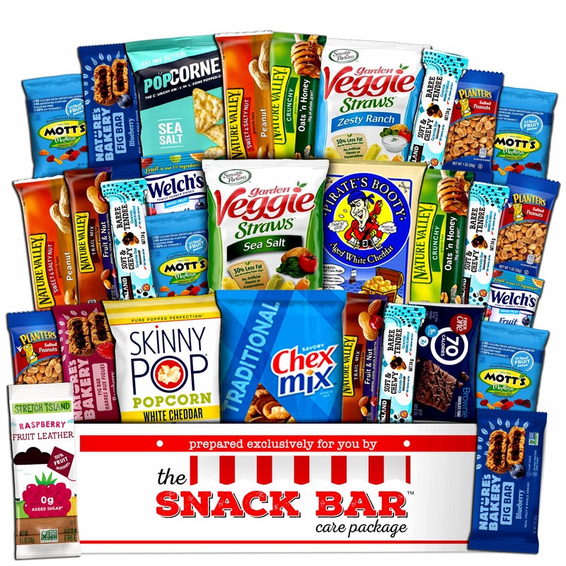 Healthy snack Care Package (30 count) A Gift crave Snack Box with a Variety of Healthy Snack Choices - Great for Office, College Military, Work, Students etc. - Image 1