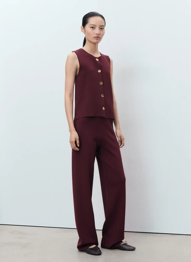 MANGO Fine-knit gilet