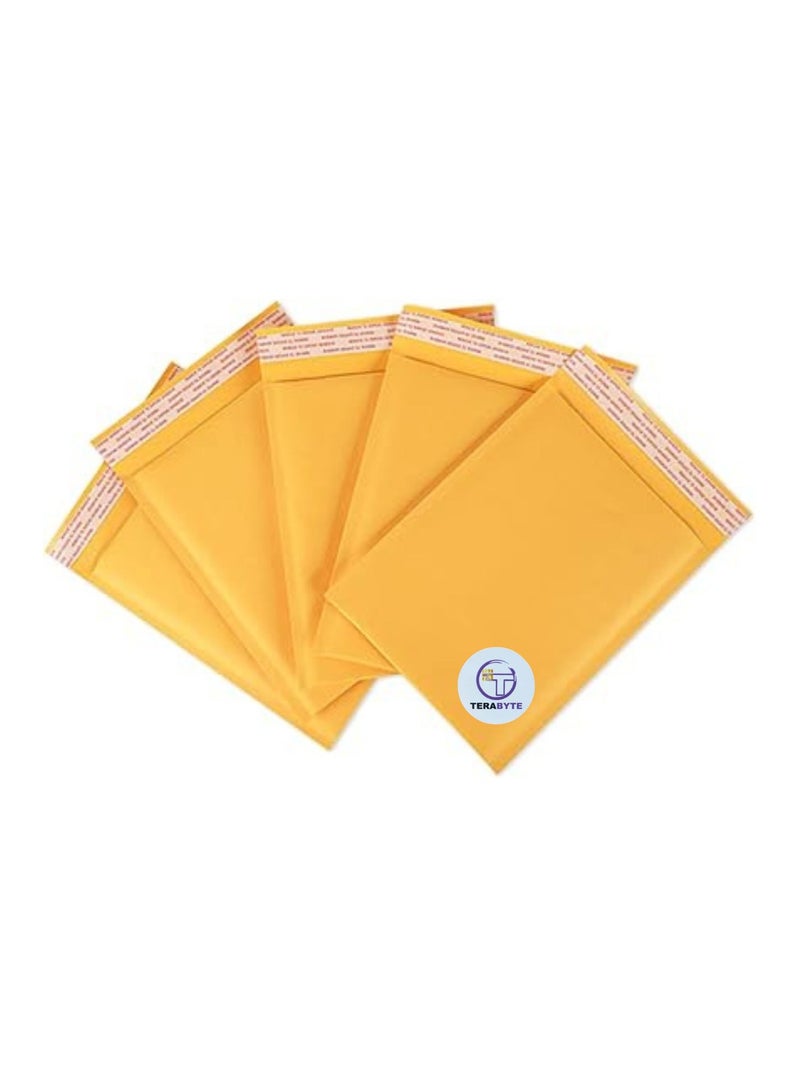 Terabyte Bubble Envelopes Bags 220MM X 265MM (9 INCH-11 INCH) Kraft Paper Bubble Envelopes Bags Padded Mailers Shipping Envelopes Self Seal for Packaging 5pcs - Image 1