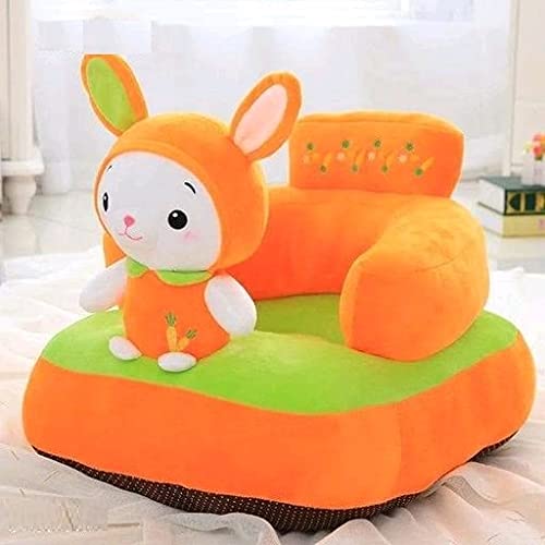 Bezzilish Home Bezzilish Home Sofa Cum Bed Shape Imported Soft Toy Chairseat for Baby SittingSoft Toy Chair for Kids Red and White