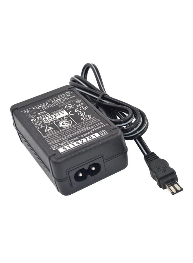 Ac-L10/100 Power Adapter For Sony Dcr-Trv830 S30 S50 S70 F707 . Black  - Image 2