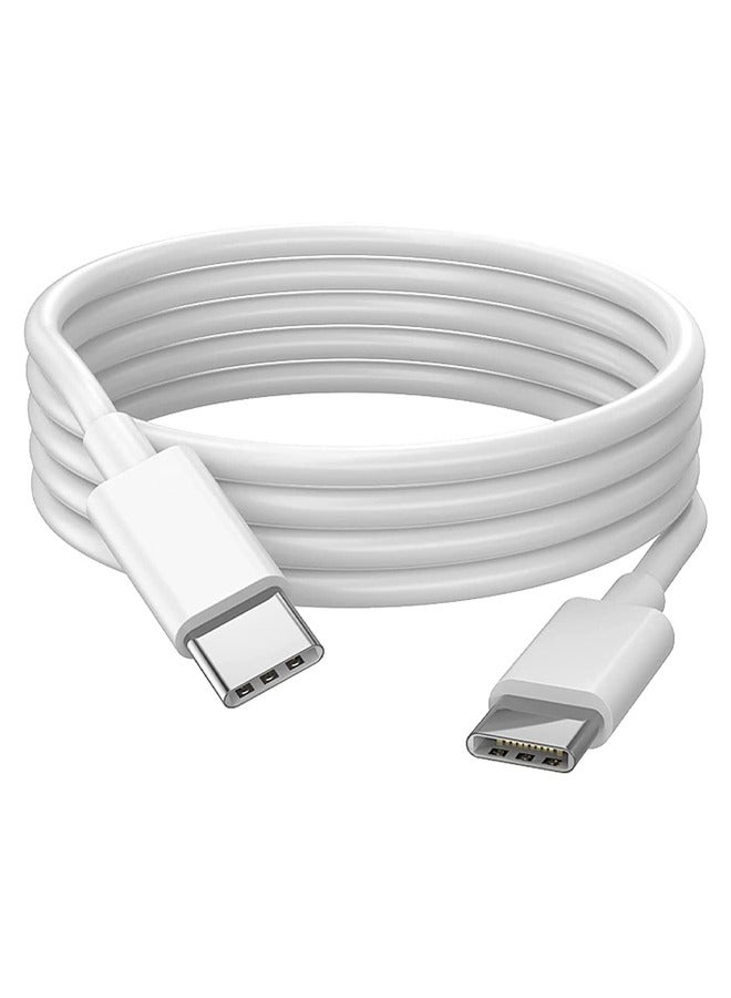 Taimi 2m White USB-C to USB-C Fast Charging Cable – 60W Power Delivery - Image 1