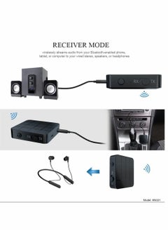 Y&D Bluetooth 5.0 Audio Transmitter Receiver Adapter, 2-in-1 Wireless 3.5mm APTX Low Latency Stereo Adapter for Home Sound System TV PC Tablet Speaker Headphone, 1 Pcs  - Image 5