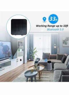 Y&D Bluetooth 5.0 Audio Transmitter Receiver Adapter, 2-in-1 Wireless 3.5mm APTX Low Latency Stereo Adapter for Home Sound System TV PC Tablet Speaker Headphone, 1 Pcs  - Image 3
