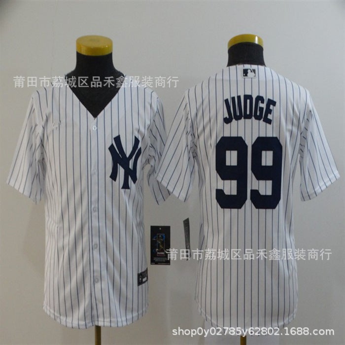 Children'S Clothing Yankees Baseball Uniform No. 99 Judge Jersey Judge Jagi 22 # Soto Embroider - Image 2
