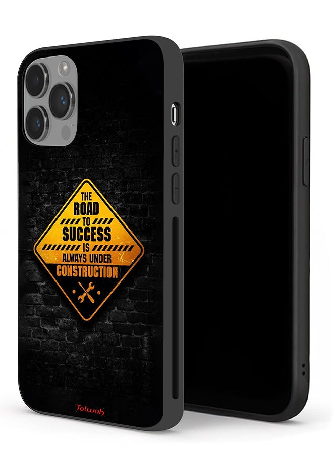 Tolwak Apple iPhone 14 Pro Max Protective Case The Road To Success Is Always Under Construction - Image 1