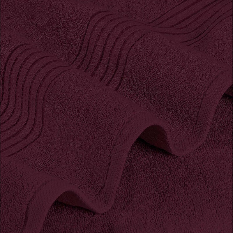 Utopia Towels - Bath Towels Set - Luxurious 600 GSM 100% Ring Spun Cotton - Quick Dry, Highly Absorbent, Soft Feel Towels, Perfect for Daily Use (Pack of 4) (27 x 54, Burgundy) - Image 2