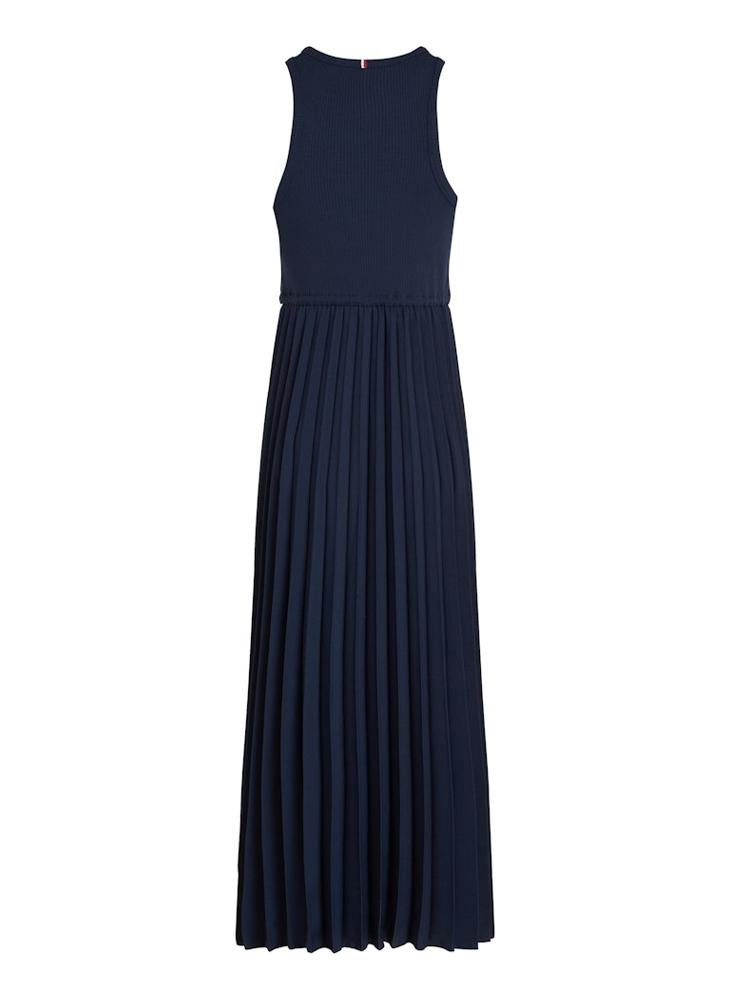 TOMMY HILFIGER - Pleated Ribbed Dress - Image 1