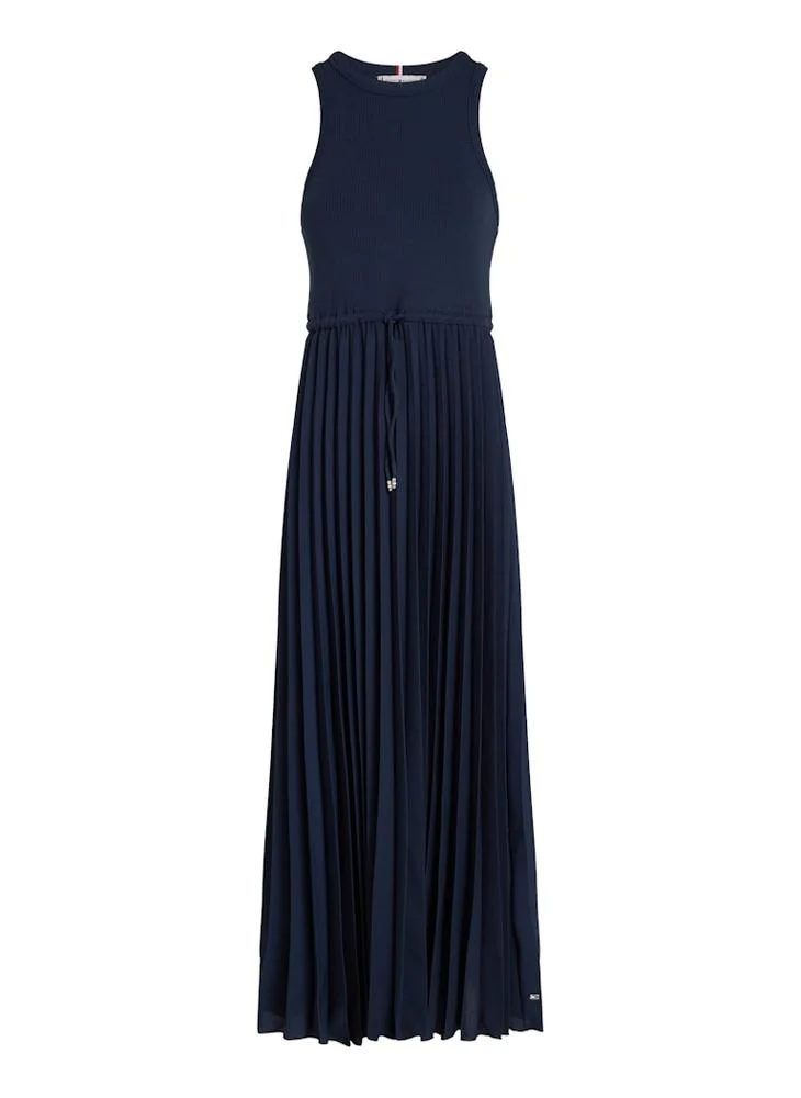 TOMMY HILFIGER Pleated Knit Dress