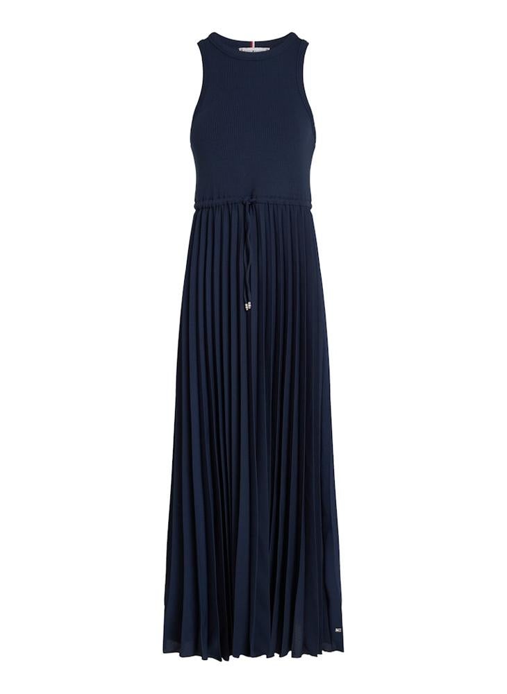 TOMMY HILFIGER - Pleated Ribbed Dress - Image 1
