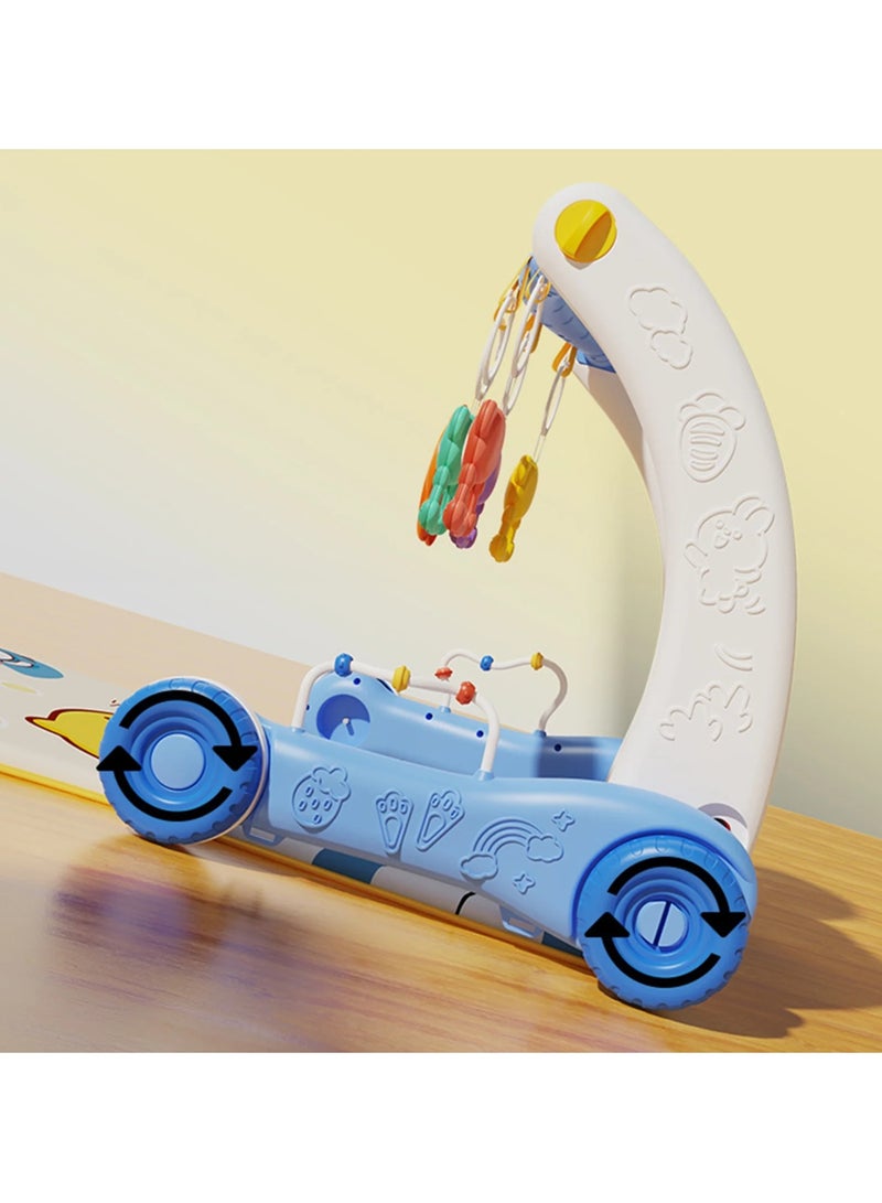 يونيكبيبي لعبة اللياقة البدنية 2 في 1 من Happy Baby، حامل البيانو ومشاية، سجادة لعب للأطفال وصالة ألعاب رياضية للبيانو مع مشاية، مشاية تعليمية للجلوس والوقوف، سجادة صالة ألعاب رياضية للبيانو مع عربة أطفال مع مركز أنشطة موسيقية، سجادة تعليمية للأرضية لوقت الاستلقاء على البطن، للأطفال من سن 0 إلى 12 شهرًا، مناسبة للأطفال من مختلف الأعمار للعب وتعلم المشي - Image 5