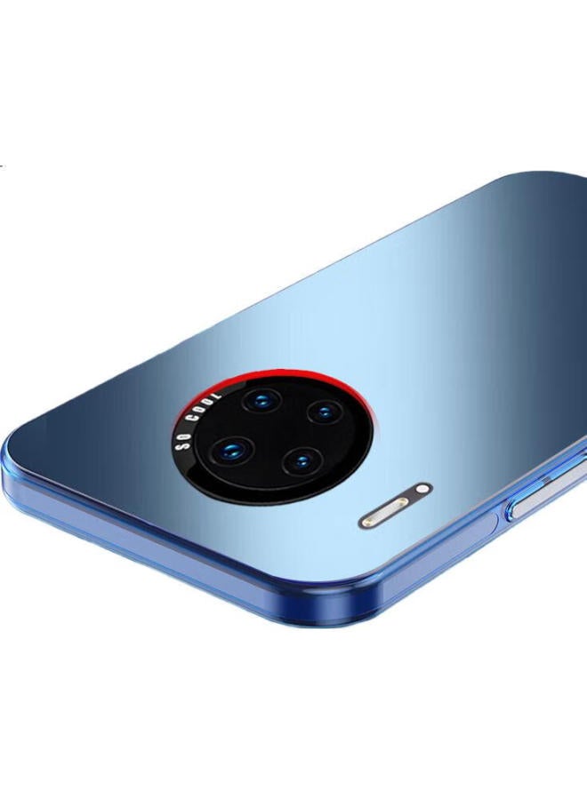 Hotfire [Upgraded Ag Frosted] Huawei Mate30 Phone Case, Huawei Mate30 Protective Cover, Frosted Full Coverage Ultra-Thin Shockproof Anti-Fingerprint Case For Men And Women - Deep Sea Blue - Image 3