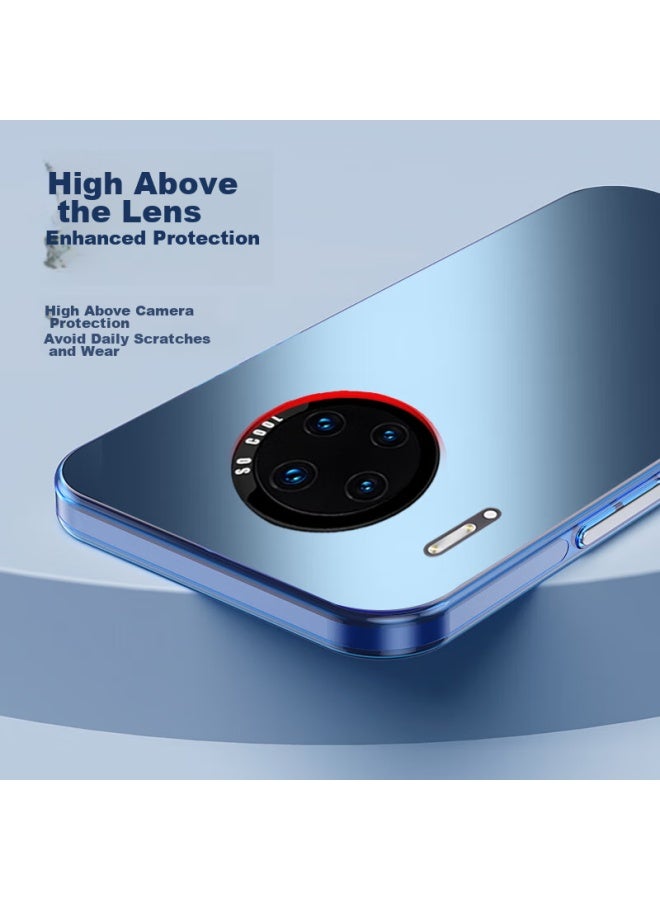 Hotfire Huawei Mate30 Phone Case, Huawei Mate30 Protective Cover, Frosted Full Coverage Ultra-thin Shockproof Anti-fingerprint Case For Men And Women - Deep Sea Blue - Image 3