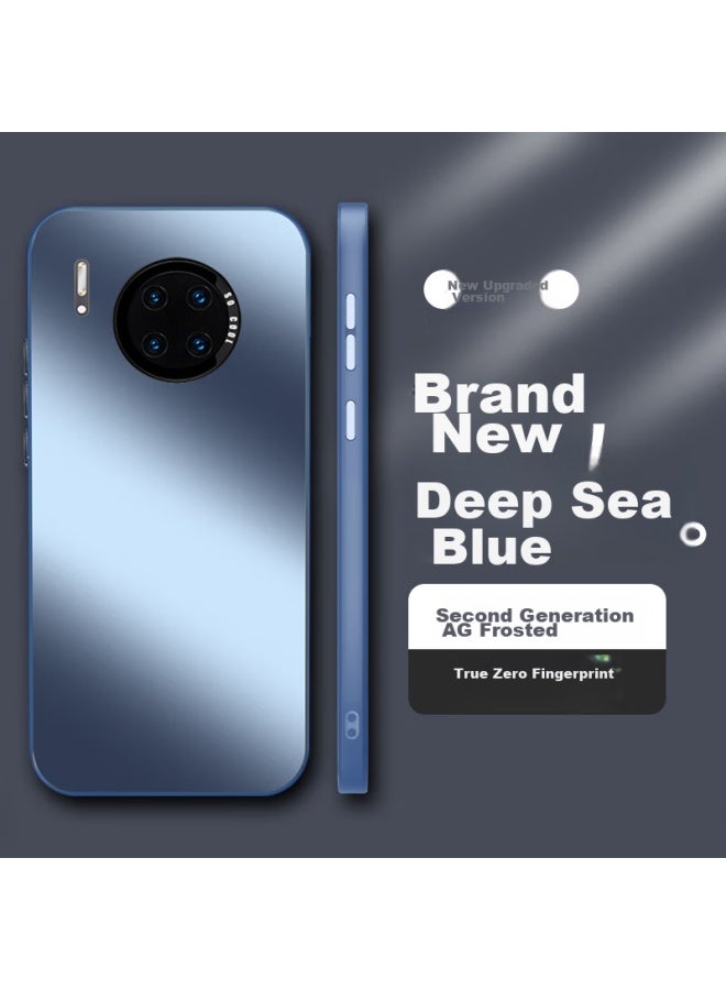 Hotfire Huawei Mate30 Phone Case, Huawei Mate30 Protective Cover, Frosted Full Coverage Ultra-thin Shockproof Anti-fingerprint Case For Men And Women - Deep Sea Blue - Image 1
