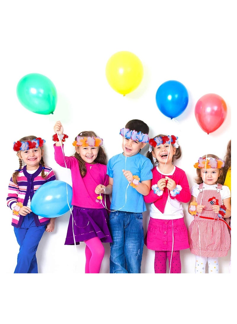 SYOSI Hawaiian Leis Luau Party Favours 36 Counts Tropical Flower for Kids or Adults Supplies Summer Beach Vacation Theme Decorations Birthday 3 Dozen - Image 3