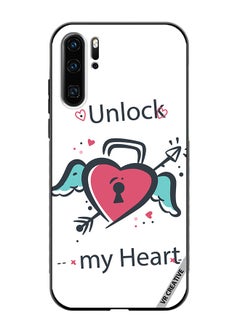 VR CREATIVE Protective Case Cover For Huawei P30 Pro Unlock My Heart Design Multicolour  - Image 1