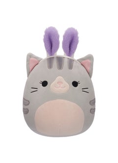 Squishmallows 7.5 inch Tally the Grey Cat , Officially Licensed Kellytoy Plush Toy, Colorful Soft Toy, Gift for Kids, Girls & Boys Washable Squishy Stuff Toy Multicolor All Age  - Image 1
