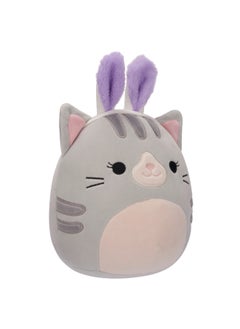 Squishmallows 7.5 inch Tally the Grey Cat , Officially Licensed Kellytoy Plush Toy, Colorful Soft Toy, Gift for Kids, Girls & Boys Washable Squishy Stuff Toy Multicolor All Age  - Image 2