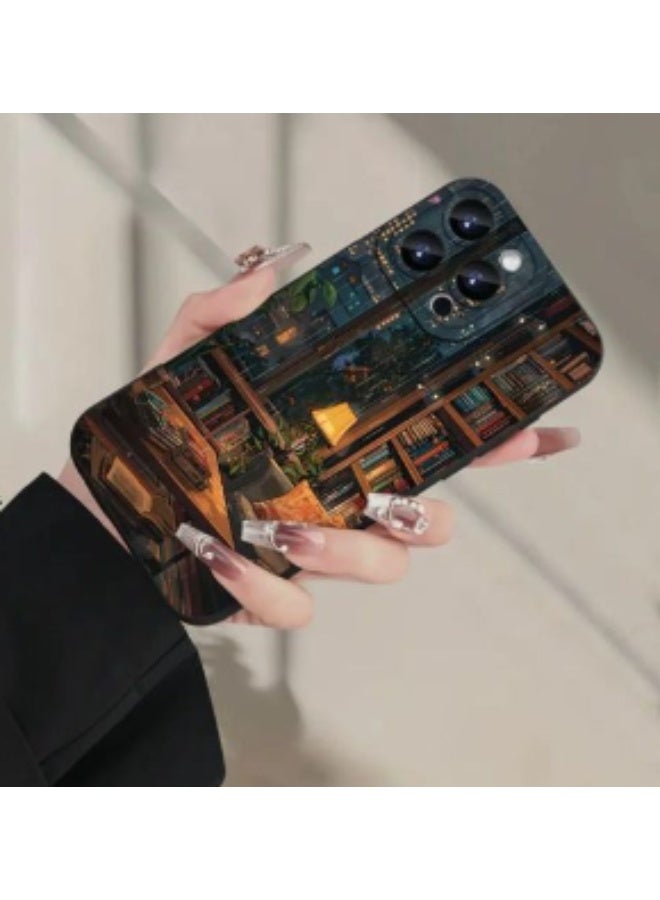 Iphone 15 Pro Max Cover, Creative hot-selling indoor bookshelf pattern mobile phone case suitable for iPhone, Mix Color. - Image 2