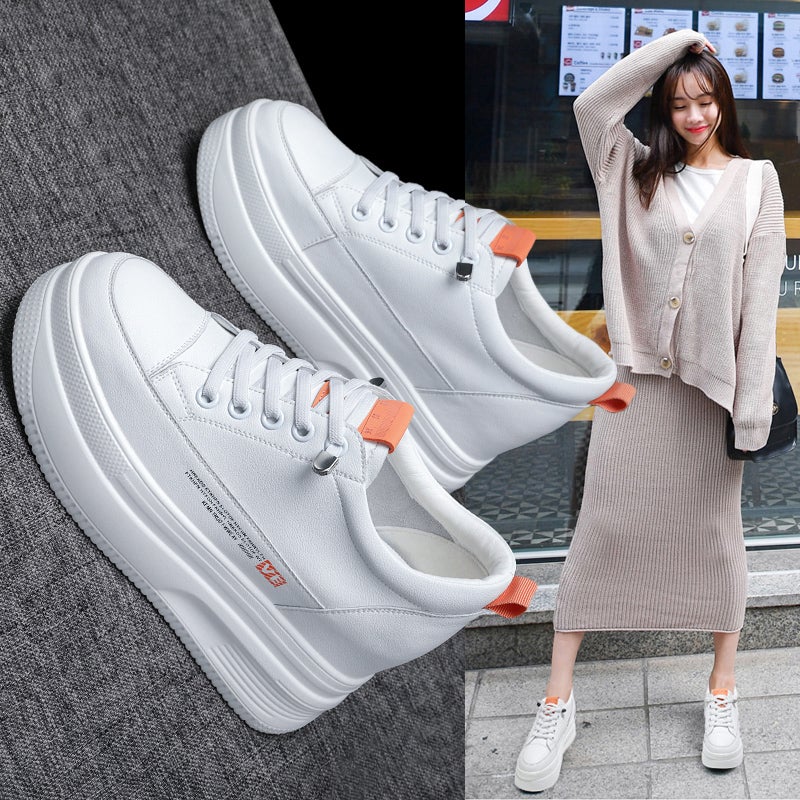 Invisible Inner Height Increasing Women'S Shoes Lightweight Feet Small White Shoes 10Cm Platform Shoes - Image 4