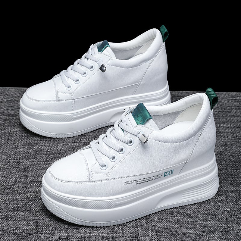 Invisible Inner Height Increasing Women'S Shoes Lightweight Feet Small White Shoes 10Cm Platform Shoes - Image 5