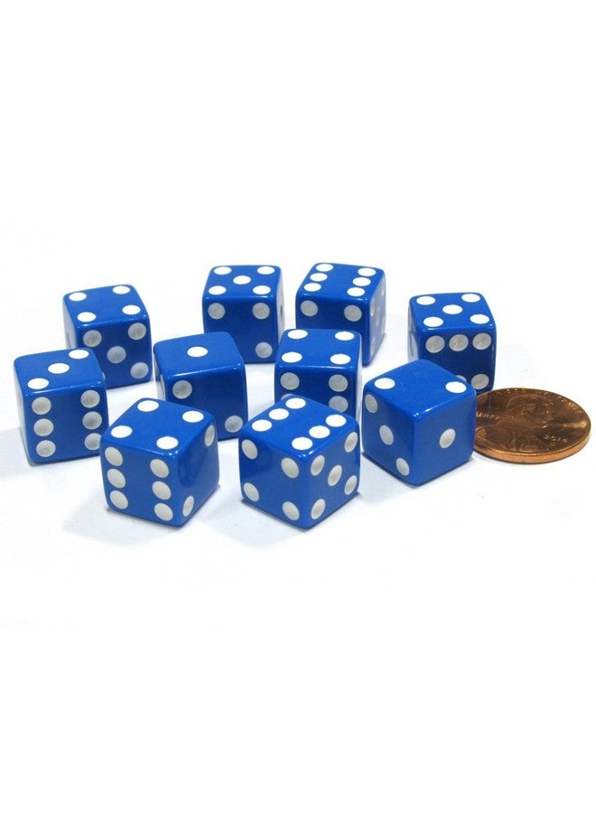 Koplow Games Set Of 10 Six Sided D6 12Mm Square Dice Blue - Image 4