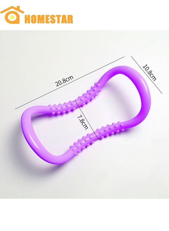 HOMESTAR Yoga Stretch Ring, Fitness Shaping Training Circle, Multi-Functional Women Pilates Sport Equipment, Workout Exercise Resistance Support Tools for Home, Gym - Image 1