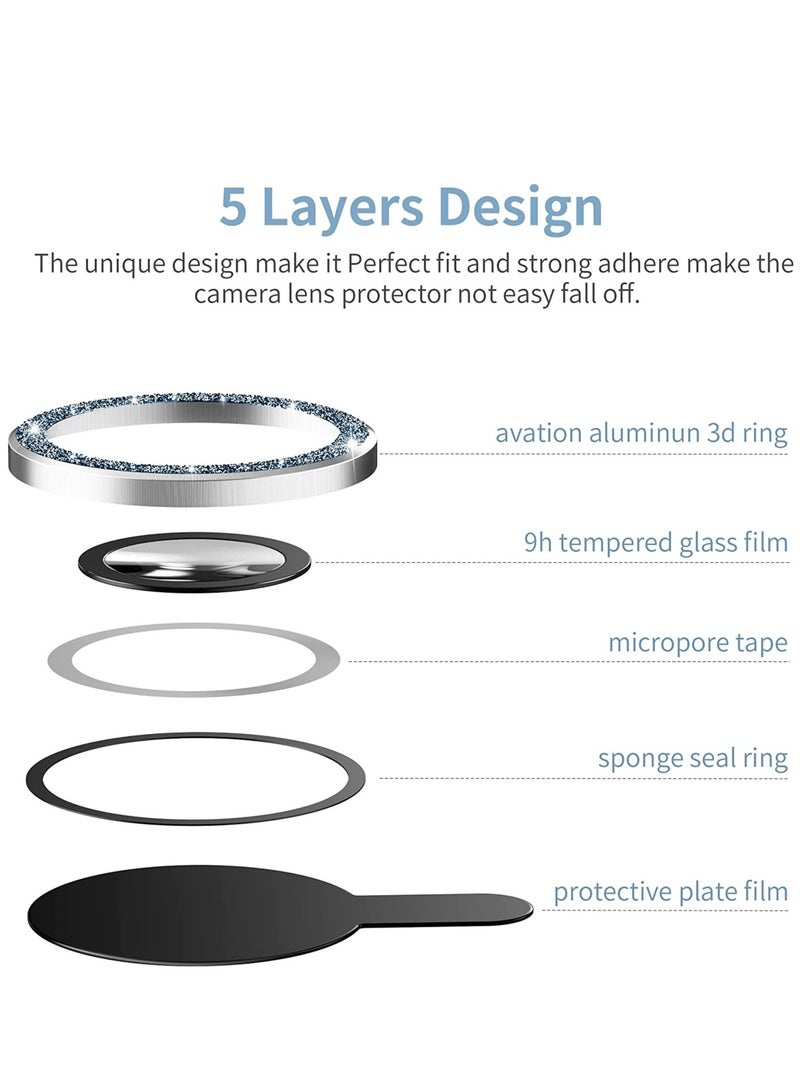 ELTRAZONE iPhone 13 Pro Max (6.7 inch)/ iPhone 13 Pro (6.1 inch) Camera Lens Protector,Anti Scrach HD Tempered Metal Glass Camera Screen Protector - Image 3