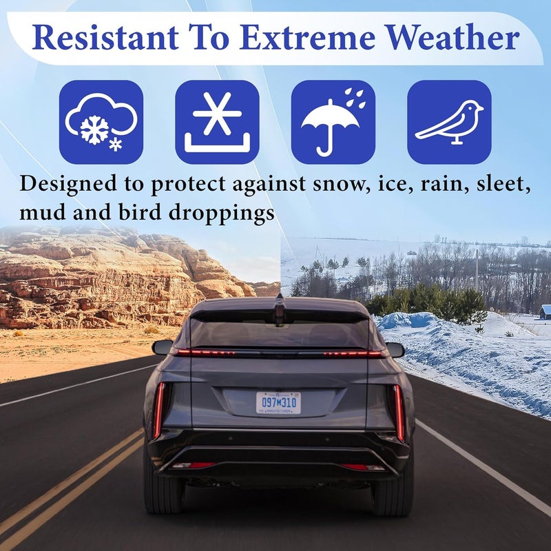 BFXM 2Pcs Side Mirror Covers, Waterproof Car Side Mirror Protection for Snow, Ice, Bird Droppings - Universal Fit for Cars, SUVs, Winter Rearview Guard, Auto Exterior Accessories with Drawstrings - Image 5